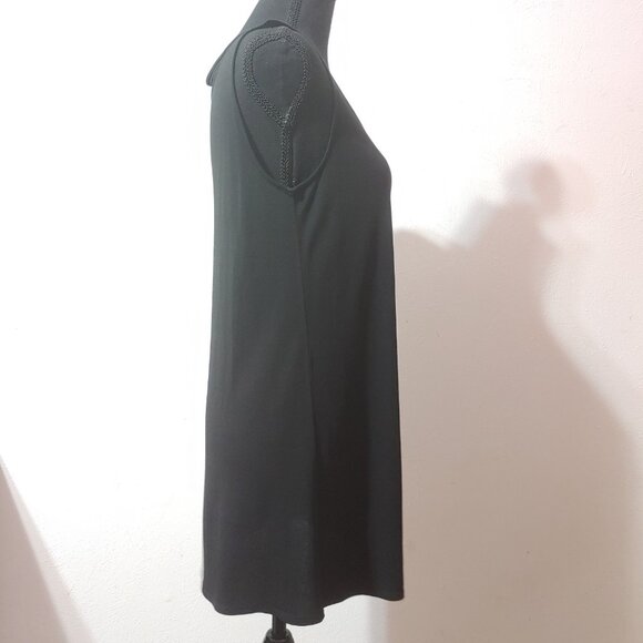 EILEEN FISHER  STRETCH SILK JERSEY SHELL TUNIC TANK Small - Picture 4 of 5